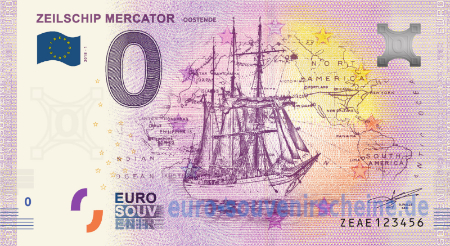 ZEAE-2018-1 ZEILSCHIP MERCATOR OOSTENDE