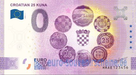 HRAE-2022-1 CROATIAN 25 KUNA 
